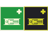 Фотолюминесцентный знак EC02 «Средства выноса (эвакуации) пораженных»