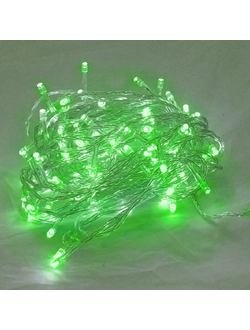 Гирлянда 120 светодиодов, 12 м, соединяемая (до 20 шт.), уличная, зеленый