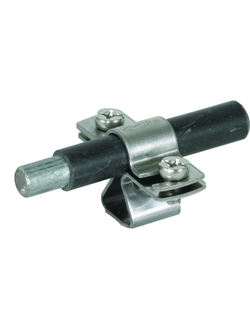 274113 Держатель проводника DEHNhold с внутр.резьбой M8 и шуруп+дюбель Rd=8-10мм h=20мм NIRO