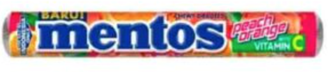 Жевательные конфеты Mentos Roll Peach Orange 29гр.