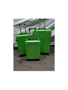 Комплект из 3х чемоданов ABS Olard Vertu S,M,L зелетный