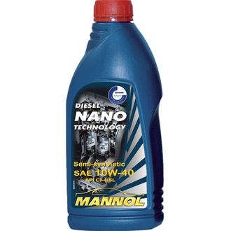 07992 Масло моторное MANNOL NANO TECHNOLGY SAE 10W40 полусинтетическое., 1 л.