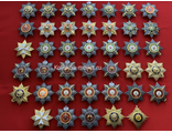 Полная коллекция полноразмерных звезд орденов Российской Империи - 40 штук без повторов! Копии LUX!