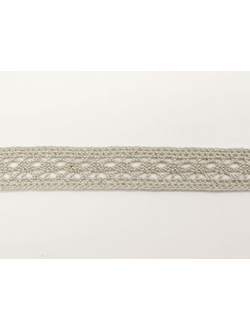 Арт. TBY 15.01.099, KRUZHEVO 15 мм. Хлопковое, узкое кружево
