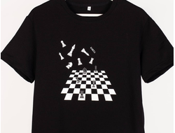 Футболка шахматиста (Три цвета: Мятная, Черная, Голубая)