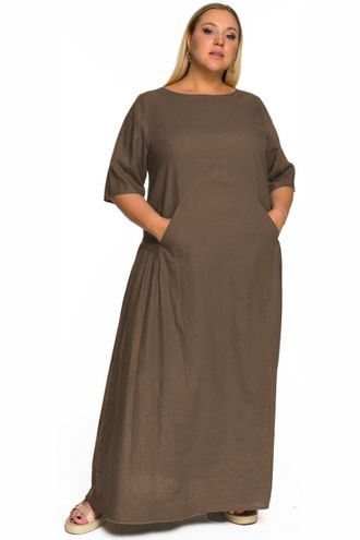 Летнее шикарное платье в пол большого размера арт. 2232802 Размеры 52-76
