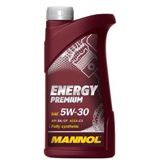 08015аб Масло моторное MANNOL Energy PREMIUM API SN/CF ACEA C3 SAE 5W-30 1 л. синтетическое