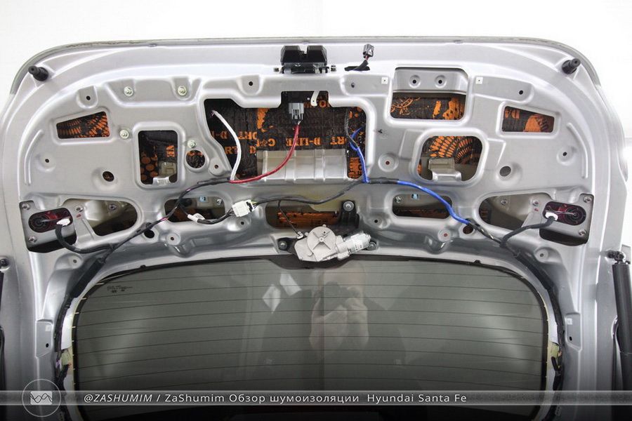 Шумоизоляция крышки багажника Hyundai Santa Fe