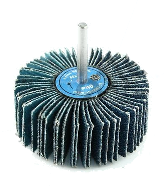 Круг лепестковый со шпинделем GermaFlex 80x30x6 Spiner Z цирконий голубой Круг лепестковый со шпинделем GermaFlex 80x30x6 Spiner Z цирконий голубой