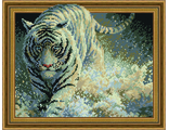 Охота белого тигра TSGJ1169 (алмазная мозаика) mgm-mt
