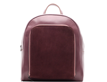 Кожаный женский рюкзак-трансформер Combined тёмно-розовый