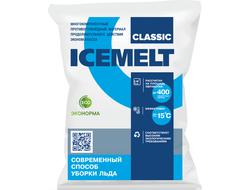 Противогололедный реагент ICEMELT Classic (Айсмелт), 25 кг (до - 15°С)