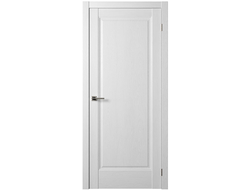 Межкомнатная дверь "НОВА-1" ясень белый (глухая) С ВРЕЗКОЙ ПОД ЗАЩЕЛКУ 96