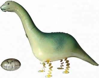 Шар (47&#039;&#039;/119 см) Ходячая Фигура, Динозавр с яйцом, 1 шт.