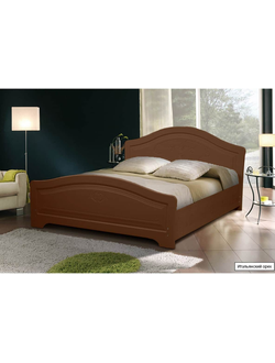 Кровать двухспальная  с фигурной спинкой из МДФ  купить в Мебельмар в Казане