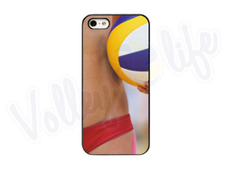 Чехол на iPhone "Девушка с пляжным мячом"