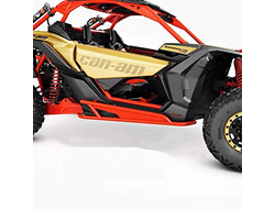 Защита порогов комплект красный оригинал BRP 715003438 для BRP Can-Am (Maverick X3 Red Rock Slider Kit)