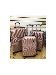 Комплект из 3х чемоданов Kaiwei abs S,M,L пудровый
