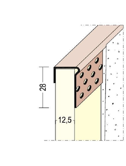 Профиль Гёппингера и окантовки для гипсокартона 12,5мм 305 см Protektor Артикул: 3787