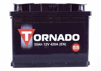 Аккумулятор 55 А/ч о.п. Tornado ток 420 242х175х190 6CT55R