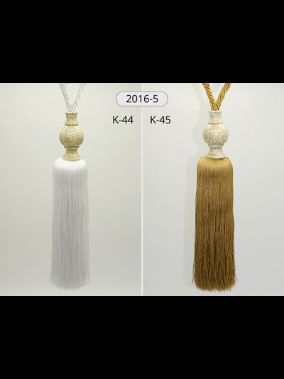 Арт. 2016-5. Большие кисти с керамическим декором для гардин