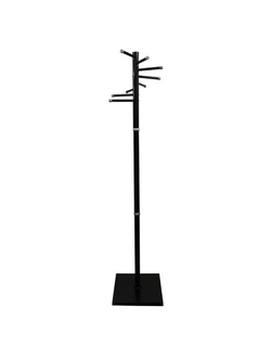 Вешалка-стойка "Мажор-3", 1,8 м, основание 37 см, 8 крючков, металл, черная