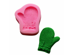 Молд силиконовый 7,5х6,1x1,5 см "Варежка"