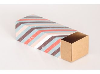 Коробка для макаронс БОЛЬШАЯ, 30*6*5 см, Винтаж