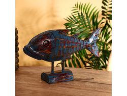 Модель № W203: статуэтка &quot;Рыба&quot; из дерева албезии