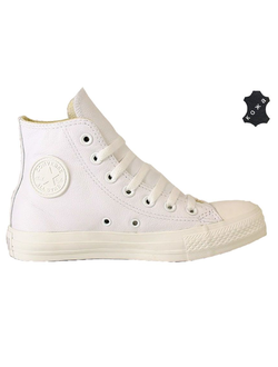 Кеды Converse Chuck Taylor All Star кожаные высокие белые