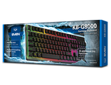 6438162019907  Клавиатура  проводная SVEN KB-G8000	подсветка клавиш,  1.8м.