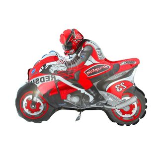 Шар фольгированный с гелием "Мотоцикл красный" 78 см