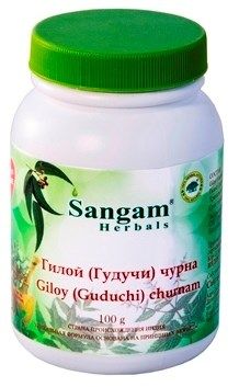 ГИЛОЙ (ГУДУЧИ) чурна (Giloy Guduchi) SANGAM HERBALS - 100 ГР