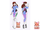 Overwatch D.va  дакимакура