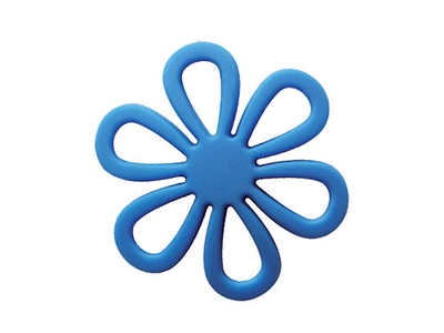 Темно-синие клипсы для штор в виде ромашки. Производство Россия, мелкий опт