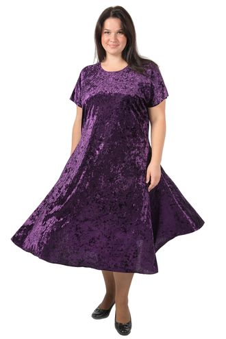 Нарядное платье БОЛЬШОГО размера Арт. 8061 (Цвет фиолет)  Размеры 60-90