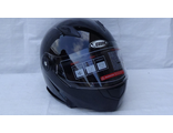 Шлем модуляр COBRA JK115, черный(7),  M внутр.солнцезащ. ОЧКИ
