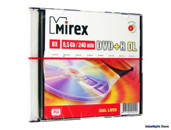 Диск Mirex DVD+R Dual Layer 8.5Gb 8x 240 min video