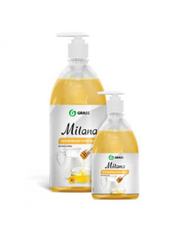 Жидкое крем-мыло "Milana" в ассортименте с дозатором (флакон 1000 мл)