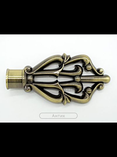 "Дамаск", наконечники плоские классические для карнизов. 16-19 мм