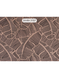 Samba, вискозная портьера с тропической темой узора