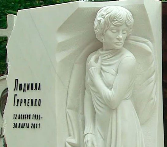 скульптура на могиле Людмилы Гурченко