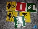 Самоклеющиеся знаки для инвалидов