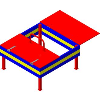 Песочница с крышкой
