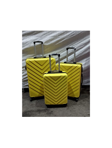 Комплект из 3х чемоданов ABS Olard Vertu S,M,L желтый