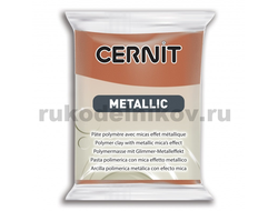 полимерная глина Cernit Metallic, цвет-bronze 058 (бронза), вес-56 грамм