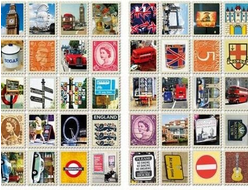 Наклейки "Stamps. London"