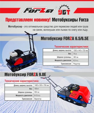 Мотобуксировщик FORZA (дв.9,0л.с. с эл./стартером) (МБС 3 - 9ВЭ)