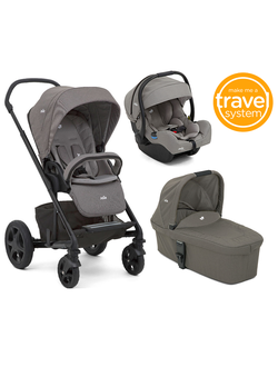 Joie Chrome DLX + спальный болк Chrome Carrycot + автокресло Joie i-Gemm