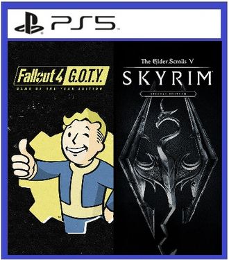 Fallout 4 G.O.T.Y. Bundle + Skyrim Special Edition (цифр версия PS5) RUS